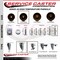 Service Caster 4 Inch High Temp Phenolic 34 Inch Threaded Stem Caster with Brake SCC-TS20S414-PHSHT-TLB-34212 - alternate 3